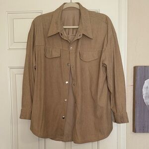 Tan Button-Up Shirt